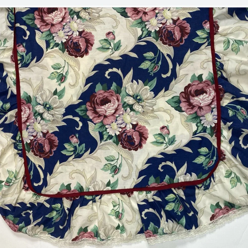 Vintage Floral Print Large King Pillowcase Sham